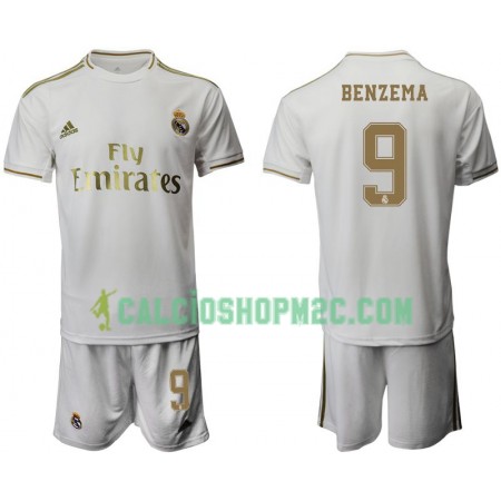Real Madrid Karim Benzema 9 Bambino Maglia Prima 2019/2020 Manica Corta (+ Pantaloncini)
